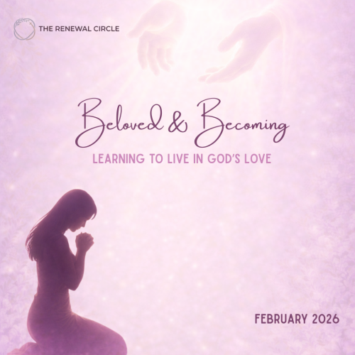 A woman kneeling in prayer